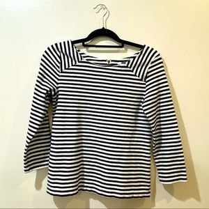 Old Navy Striped 3/4 Sleeve Blouse